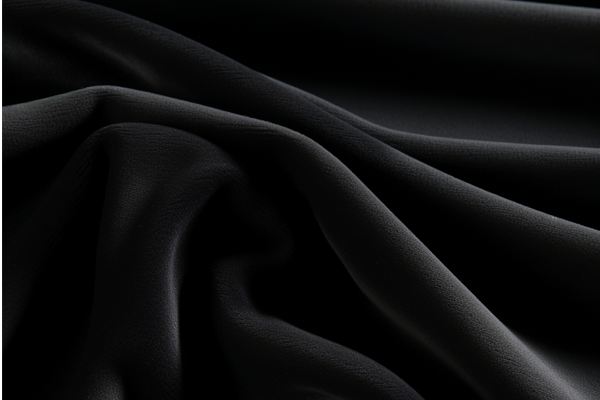 Premium microsuede material used for the cover in black close up.