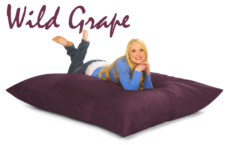 Wild Grape Pruple 6 ft Bean Bag Pillow