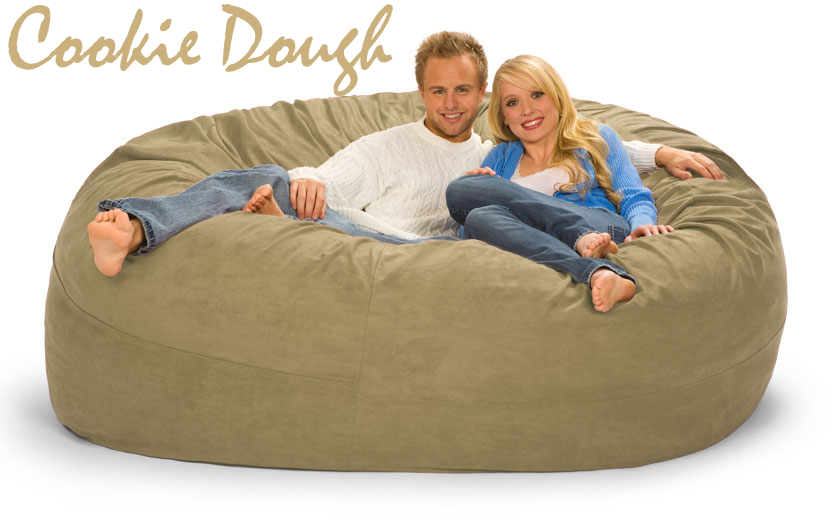 7 ft. Bean Bag in Cookie Dough (Tan)