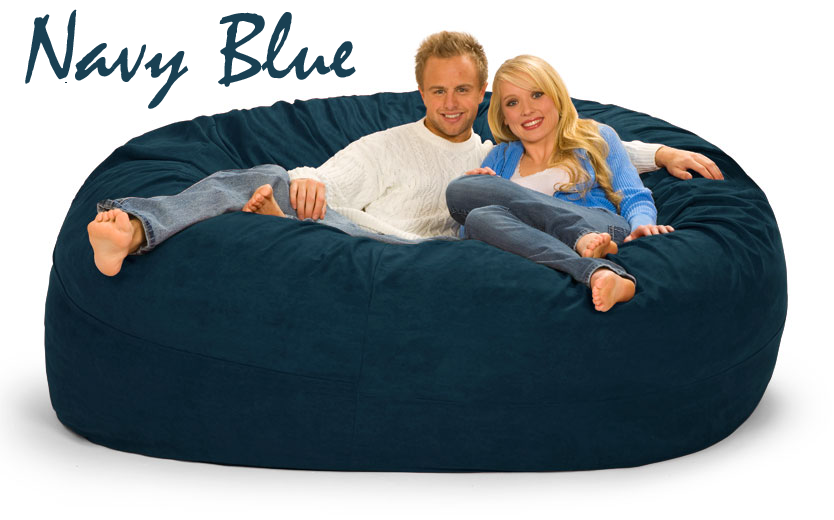 7 ft. Bean Bag in Navy Blue