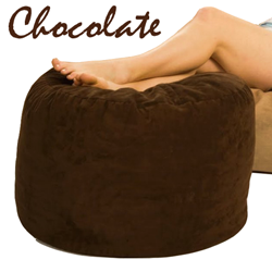 Bean Bag Ottoman in Chocolate color