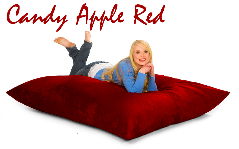 Candy Apple Red 6 ft. Bean Bag Pillow