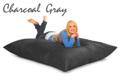 Charcoal Gray 6 ft Bean Bag Pillow