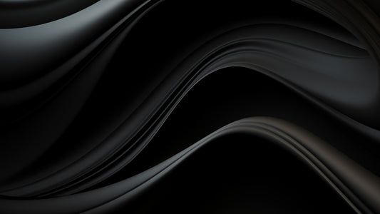 Elegant black flowing lines representing the color black.