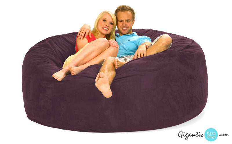 6 ft. Purple Bean Bag chair by Gigantic Bean Bags.