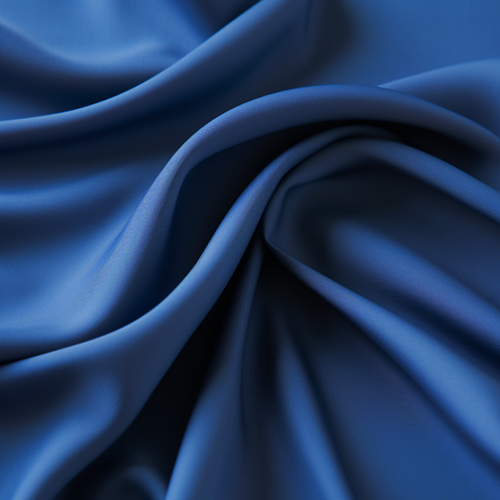 A sample of blue microsuede material