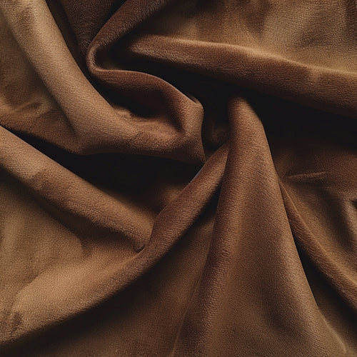 Brown microsuede sample