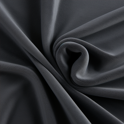 Gray microsuede fabric