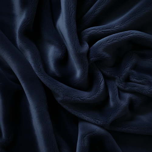 Navy blue colored microsuede