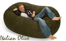 Giant Bean Bag Italian Olive 6 Oval