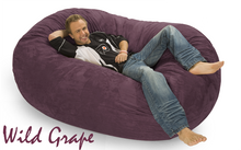 Giant Bean Bag 6 Oval Wild Grape Purple
