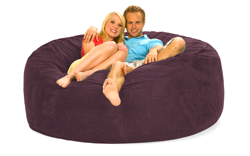 Purple 6 ft Bean Bag