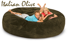 Sofa Bean Bag Italian Olive 8' Round