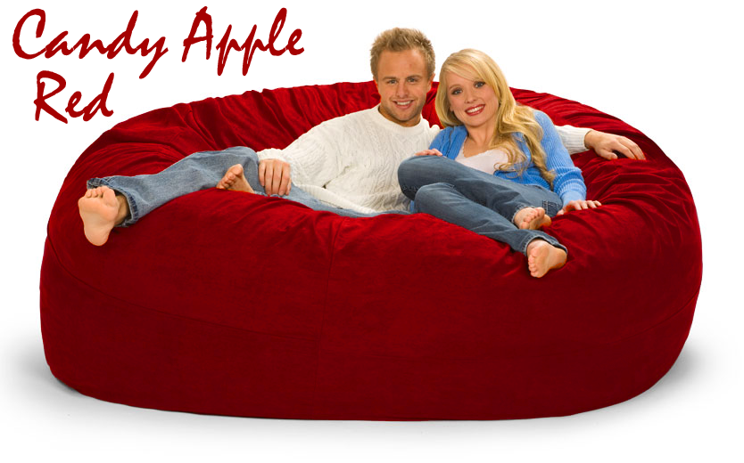 7 ft. Bean Bag in Candy Apple Red