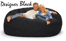 7 ft Giant-Bean-Bags.com Couch Black