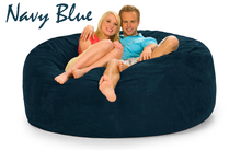 6 ft Love Bean Bag Navy Blue