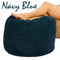 Bean Bag Ottoman in Navy Blue Color