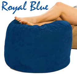Bean Bag Ottoman in Royal Blue Color