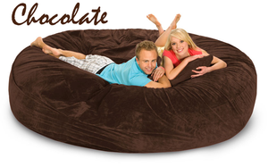 8 ft BeanBag Chocolate Brown